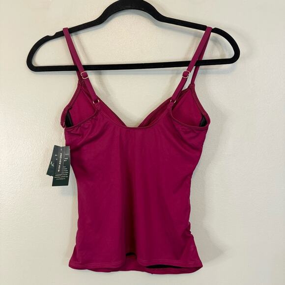 Lauren Ralph Lauren Women's Plum Twist Surplice Underwire Tankini Size 6 NWT - Picture 9 of 12